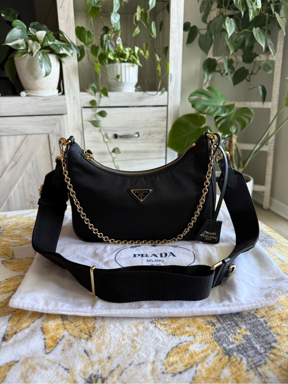 Prada Black Nylon Re Edition